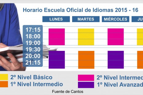 Horario escuela oficial de idiomas 2015 2016