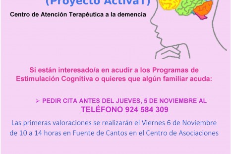 TERAPIAS DE ESTIMULACIÓN COGNITIVA EN FUENTE DE CANTOS