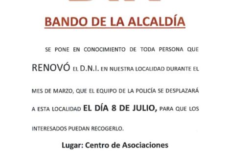 Bando de la Alcaldía DNI