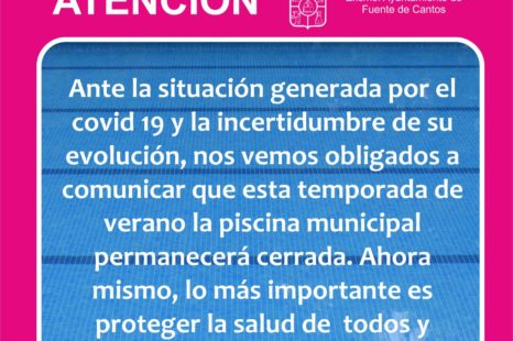 PISCINA MUNICIPAL – COVID 19