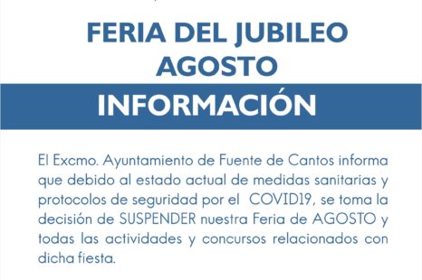 INFORMACIÓN – FERIA DE AGOSTO
