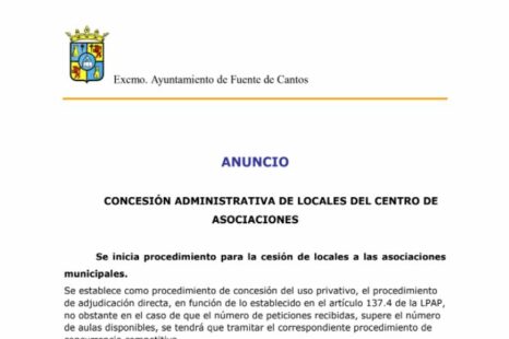 Concesión Administrativa de Locales del Centro de Asociaciones